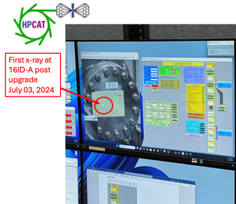 HPCAT Receives First X-ray Beam After Upgrade | APS HPCAT